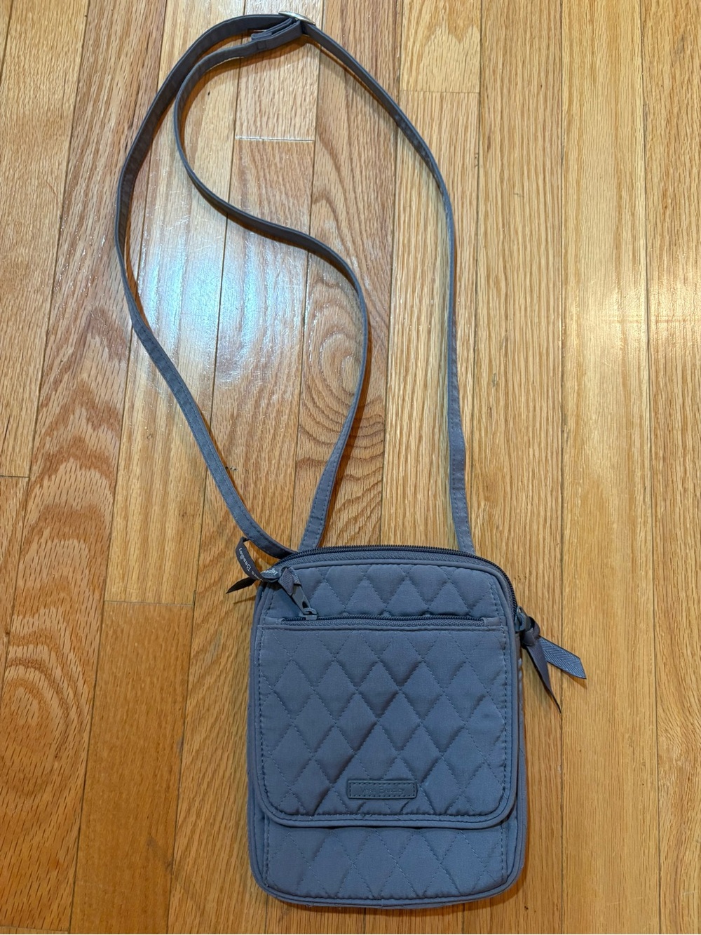 Vera Bradley Women Purse Crossbody RFID Mini Hipster Organizer Phone Carbon Gray